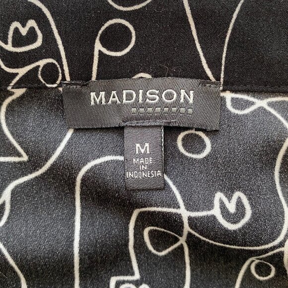 Madison Camisole Cami Tank Spaghetti Straps V Neck Abstract Faces Print Size M - Picture 7 of 9